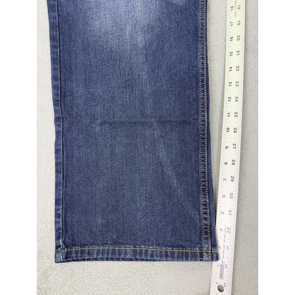 Levis 569 Jeans Mens 40x34 Blue Dark Wash Denim Relaxed Straight Mid Rise - Picture 5 of 10
